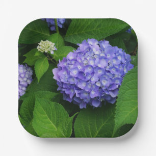 Lavender Hydrangea Paper Plate