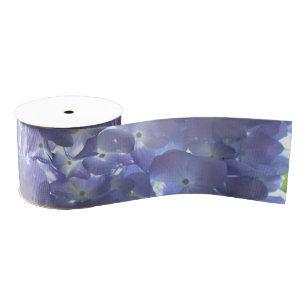 Lavender hydrangeas grosgrain ribbon