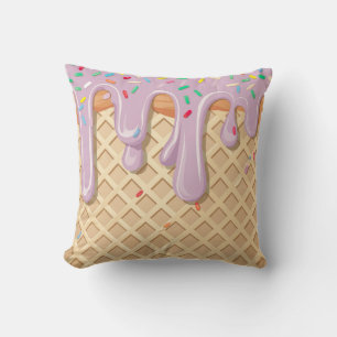 Lavender Ice Cream Sprinkle Fantasy Cushion