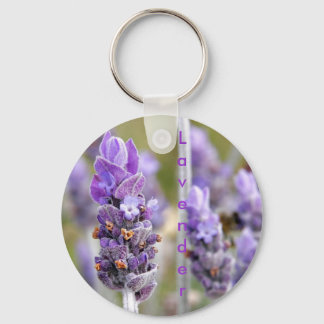 Lavender in bloom keychain