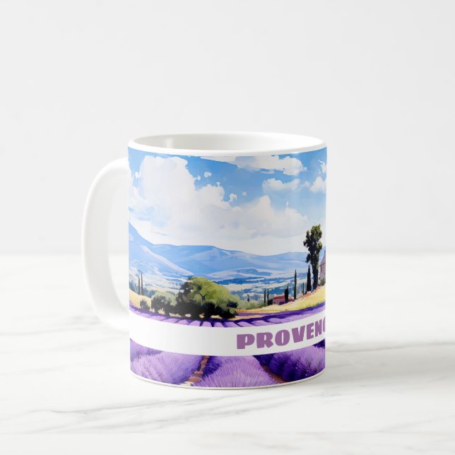Lavender in Provence travel mug (Front Left)