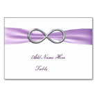 Lavender Infinity Wedding Table Place Card