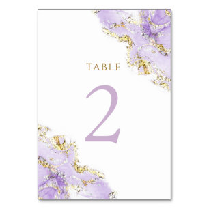 lavender ink Table Number 2