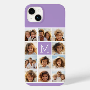 Lavender Instagram Photo Collage Custom Monogram Case-Mate iPhone 14 Plus Case