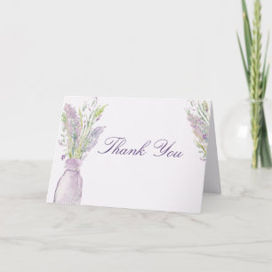 Lavender Jar Thank You Card
