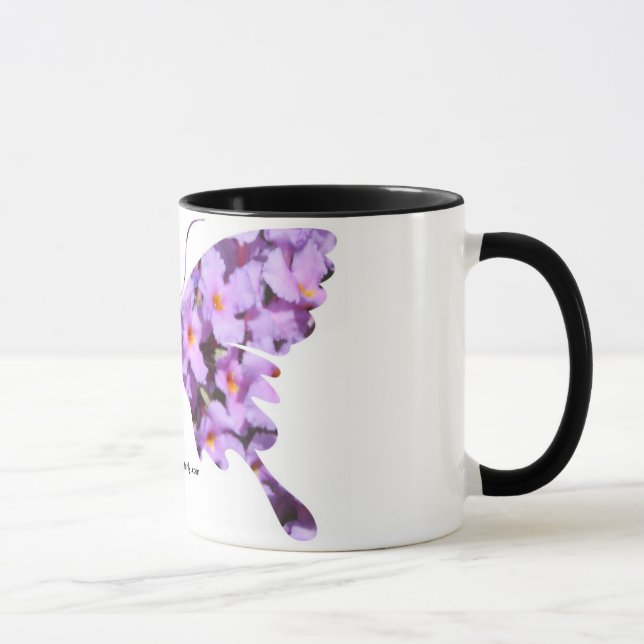 Lavender Lantana Flowers on a Coffee Mug (Right)