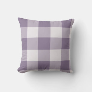 Lavender Large Buffalo Plaid Gingham Cushion