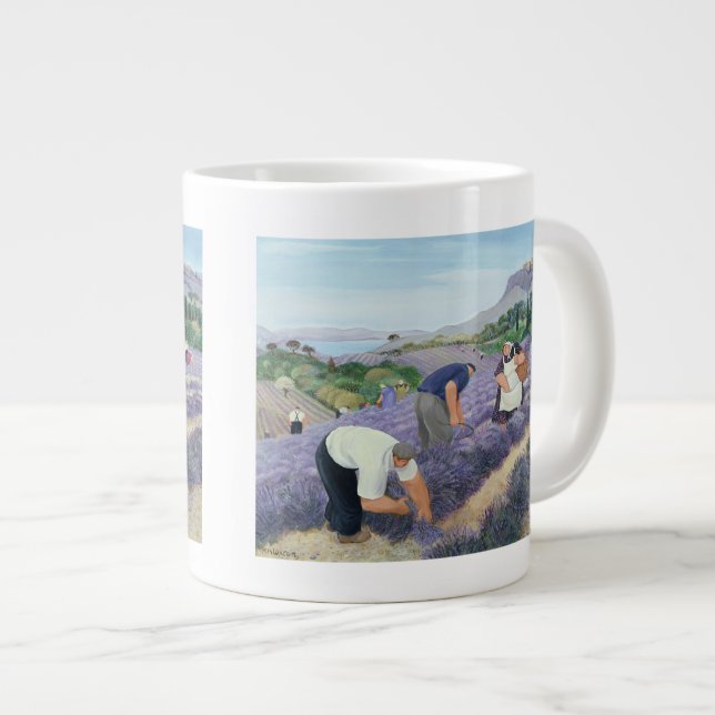 Lavender Large Coffee Mug (Front Right)