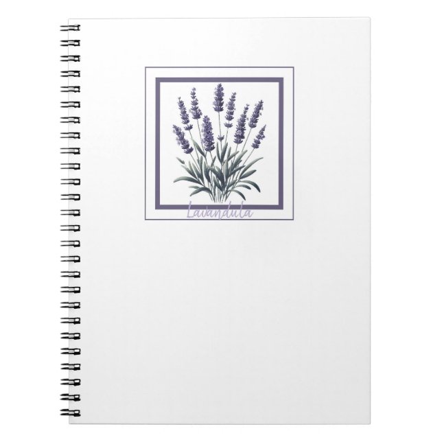 Lavender Lavandula Floral Flower Herbal Journal (Front)