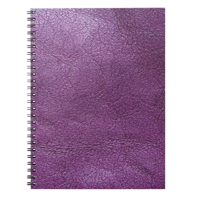 Lavender leather  notebook (Front)