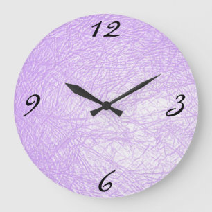 lavender leather texture large clock