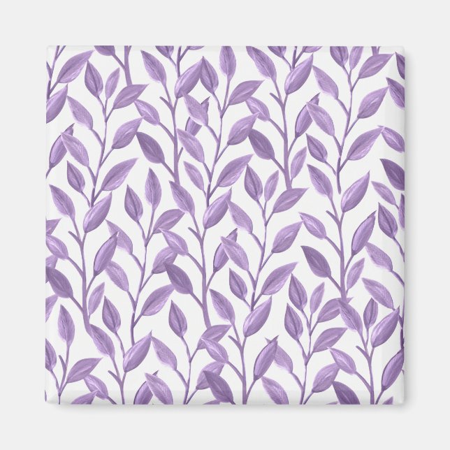 Lavender Leaves Magnet (Front)