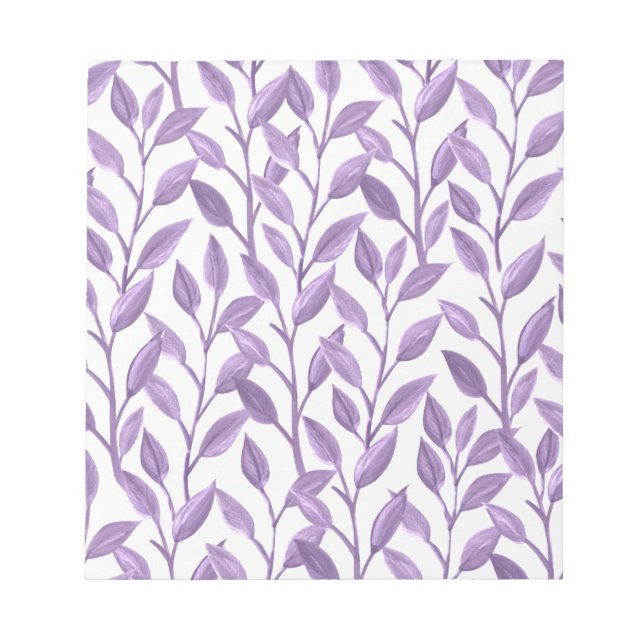 Lavender Leaves Notepad (Front)