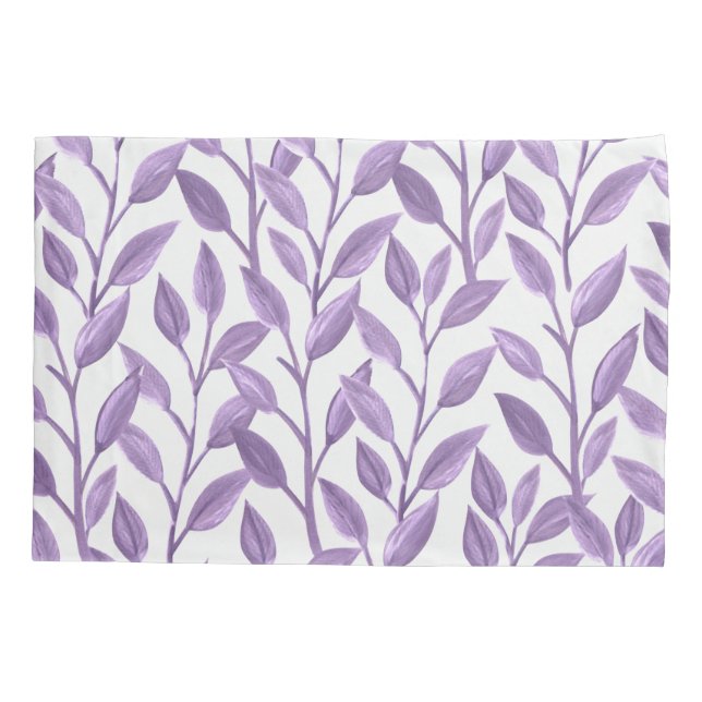 Lavender Leaves Pillowcase (Back)