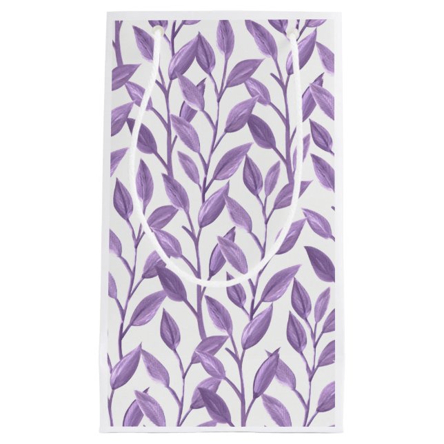Lavender Leaves Small Gift Bag (Front)