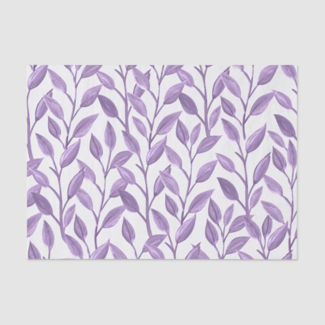 Lavender Leaves Tissue Paper (Front)