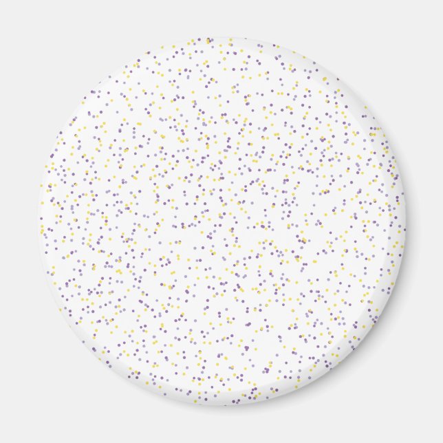 Lavender Lemonade Speckled Dots  Magnet (Front)
