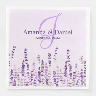 Lavender Light Purple Flowers Napkin