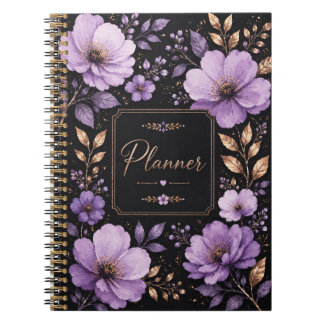 Lavender & Lilac Floral Planner Notebook