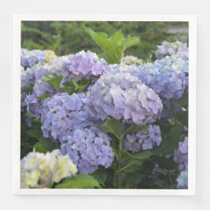 Lavender & Lilac Hortensia Hydrangea Flowers Napkin