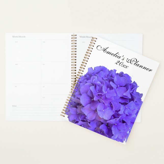 Lavender lilac purple flowers floral planner (Display)