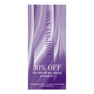 lavender lilac purple hair salon beauty SPA Rack Card
