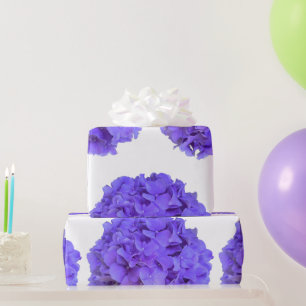Lavender lilac purple Hydrangeas purple Flowers Wrapping Paper