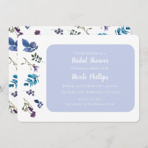 Lavender Lilac Purple Iris Spring Floral Chic Invitation