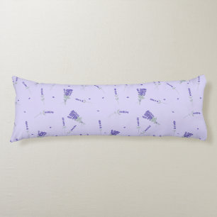 Lavender Lilac Wildflower Floral Botanical Body Cushion