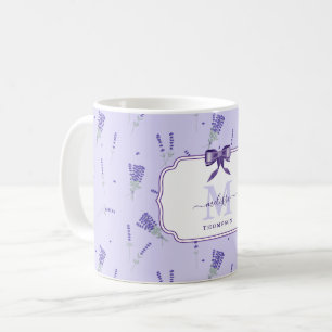Lavender Lilac Wildflower Floral Botanical Coffee Mug