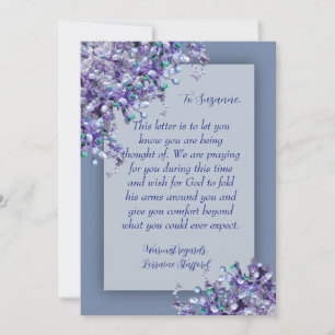 Lavender Lilacs Sympathy Card