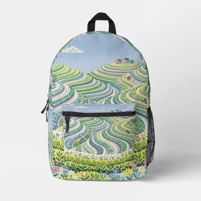 Lavender Lime Tea Backpack (Front)