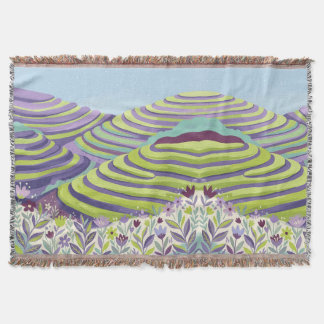 Lavender & Lime Tea Plantation Blanket