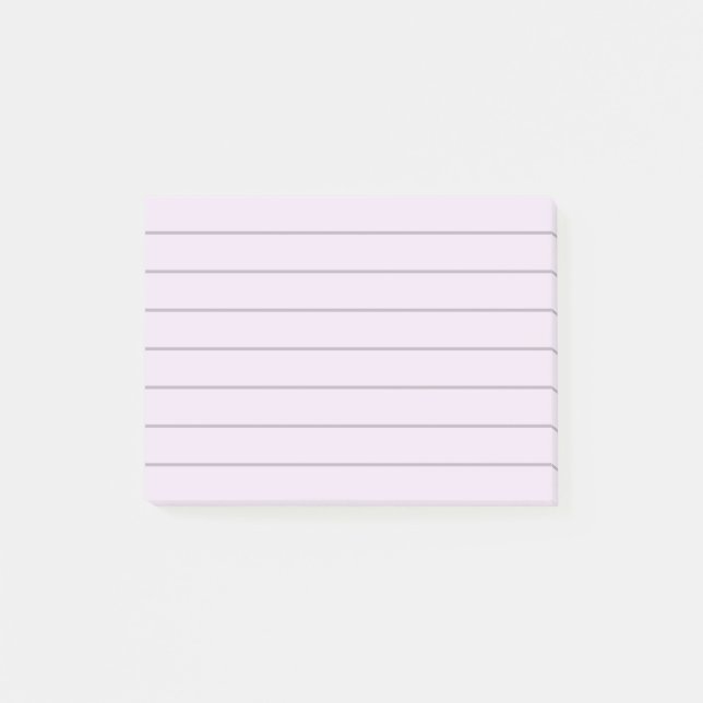 Lavender lined paper post-it notes (Front)