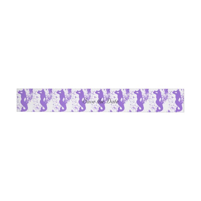 lavender lookout mermaid wraparound address label (Individual)