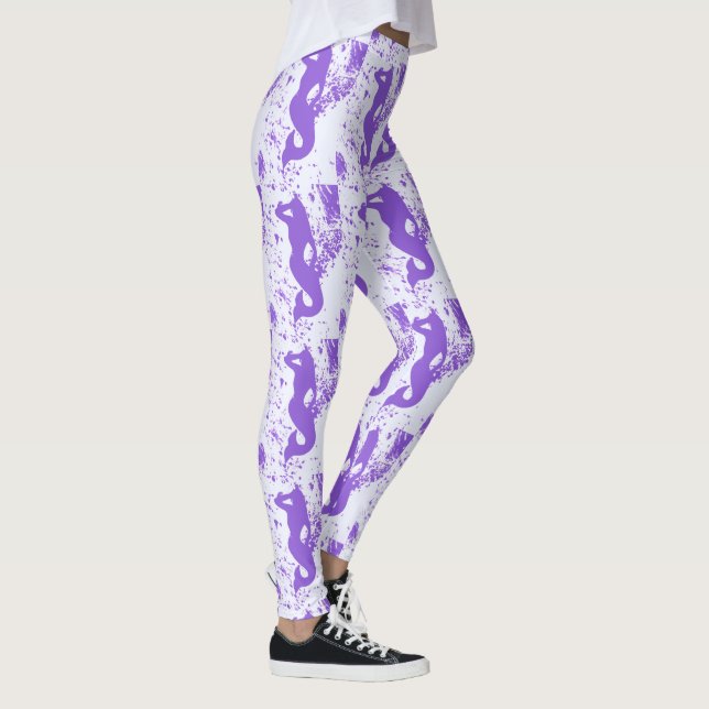 lavender  lookout mermaids leggings (Right)