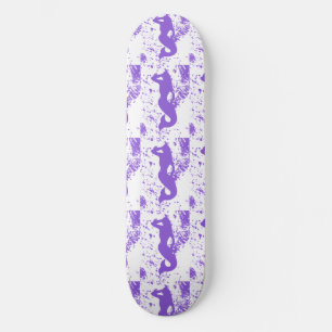 Lavender lookout mermaids Thunder_Cove Skateboard