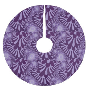 Lavender Loop Christmas Tree Skirt
