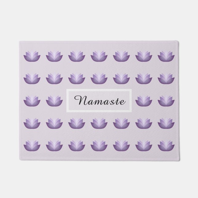 Lavender Lotus Doormat (Front)