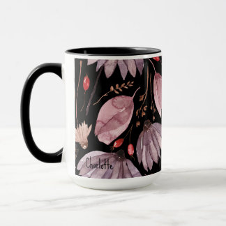 Lavender Lotus Flowers Mug