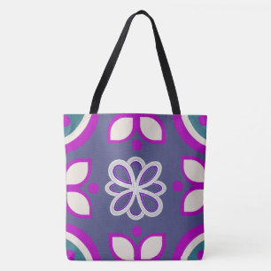 Lavender Lotus Loop Tote Bag