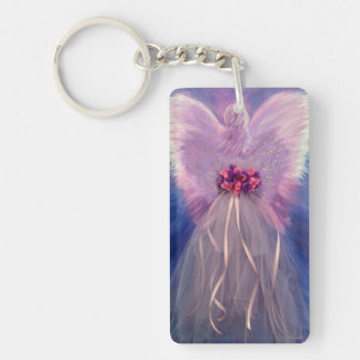 "Lavender Love" Angel is a symbol of Love Key Ring