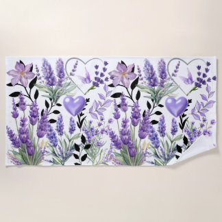 Lavender Love Beach blanket