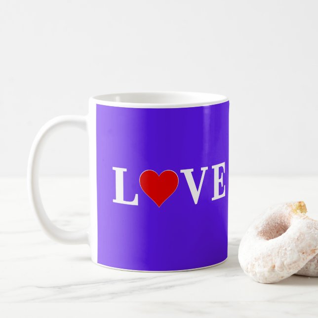 Lavender LOVE Coffee Mug (With Donut)