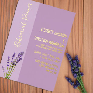 Lavender Love Rehearsal Dinner