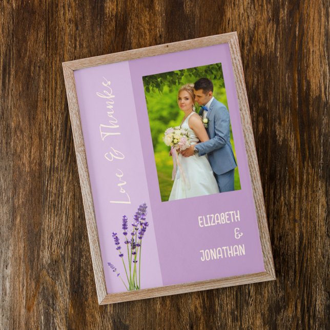 Lavender Love Wedding Thank You Card (Creator Uploaded)