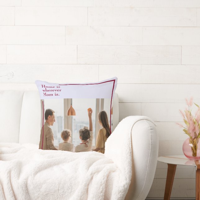 Lavender Love with Photo & Personalised Text -  Cushion (Couch)