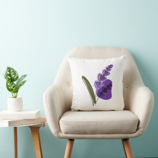 Lavender Lush Throw Pillow