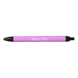 Lavender Magenta Personalised Black Ink Pen