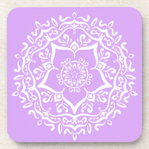 Lavender Mandala Coaster